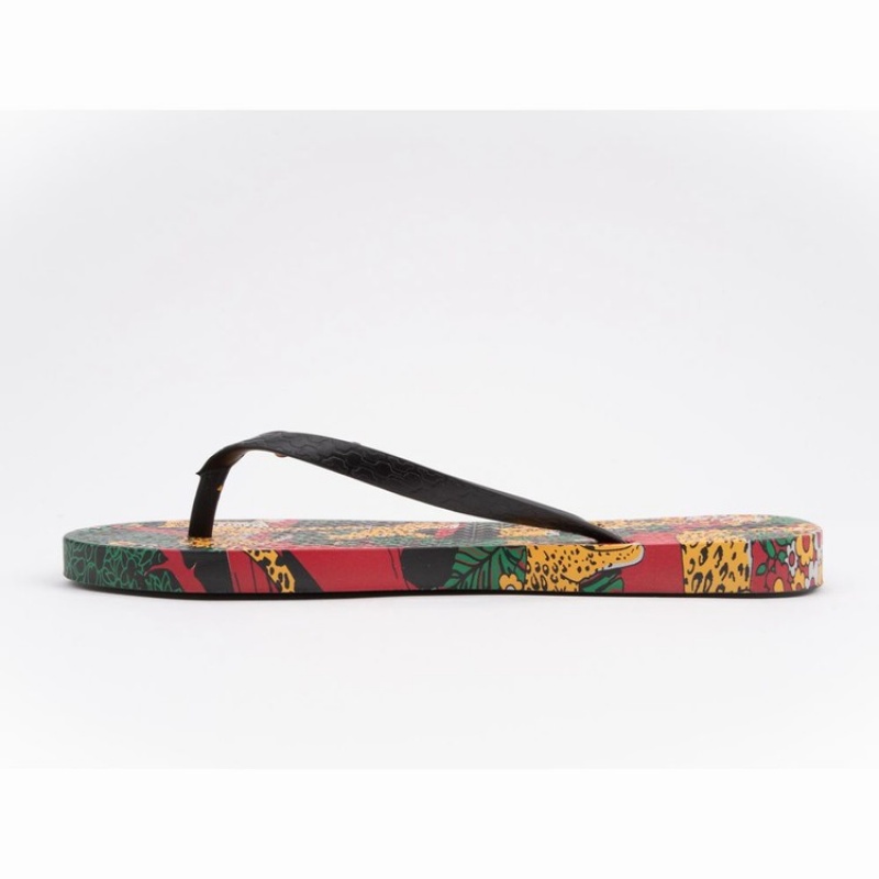 Black / Green / Yellow Ipanema Pop Women's Flip Flops | AV3489625