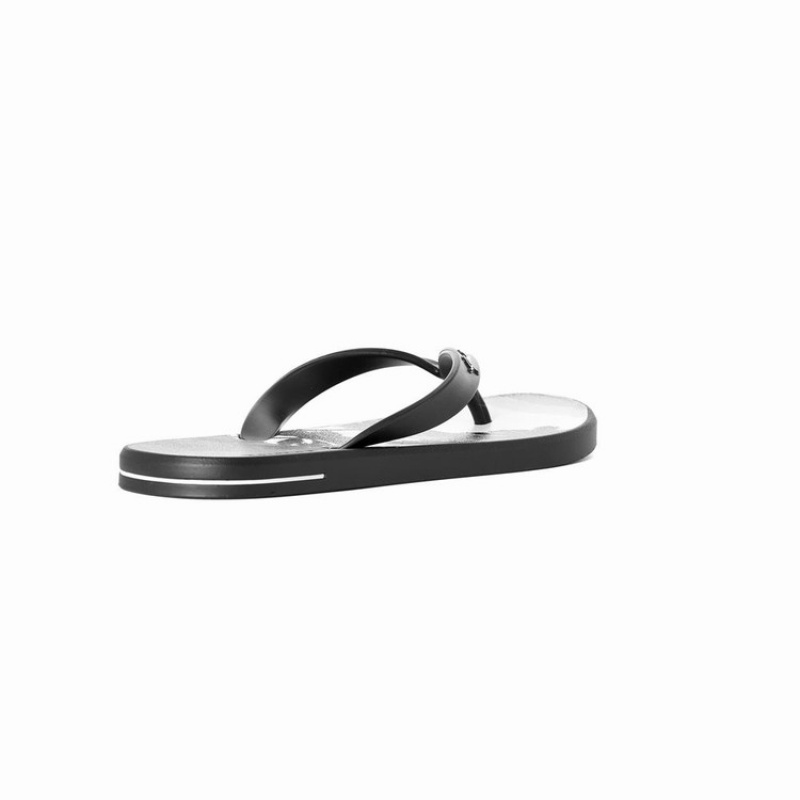 Black / Grey Ipanema 10 Palm Men\'s Flip Flops | OV7210463