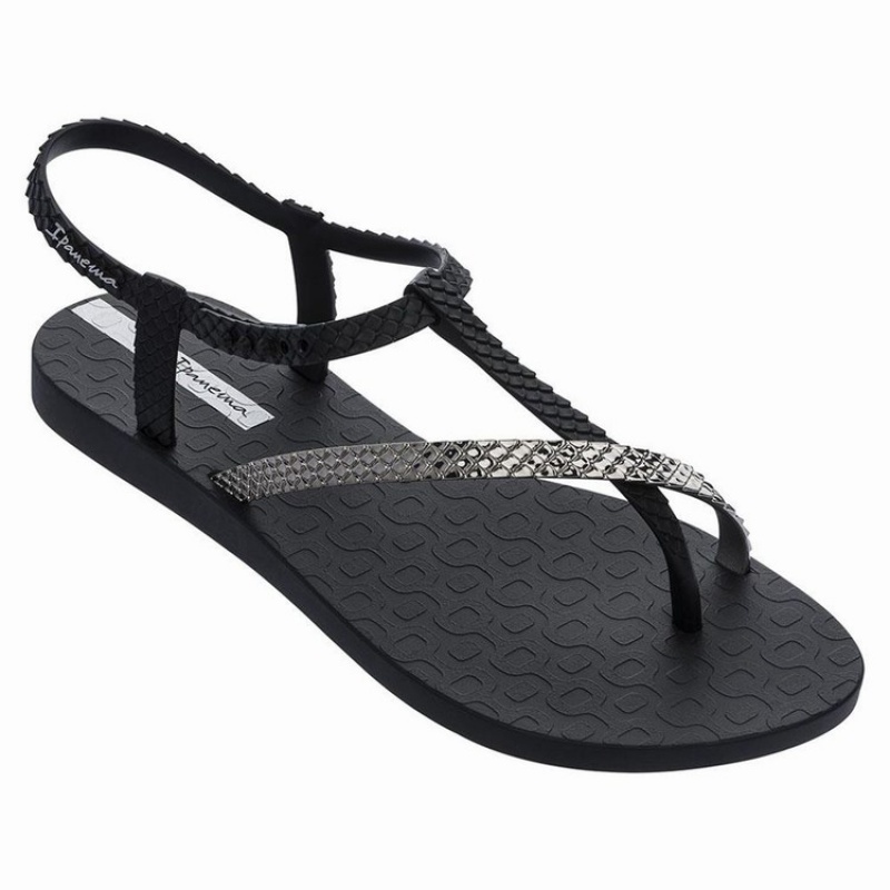 Black / Silver Ipanema Class Wish II Women\'s Sandals | OC8397146