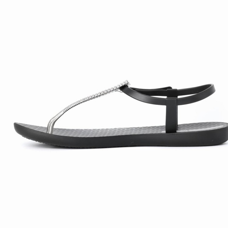 Black / Silver Ipanema Ribba Women's Sandals | IZ7406328