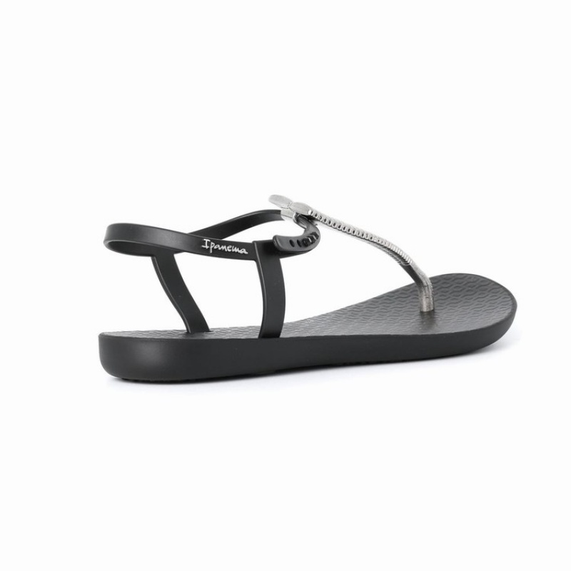 Black / Silver Ipanema Ribba Women\'s Sandals | IZ7406328