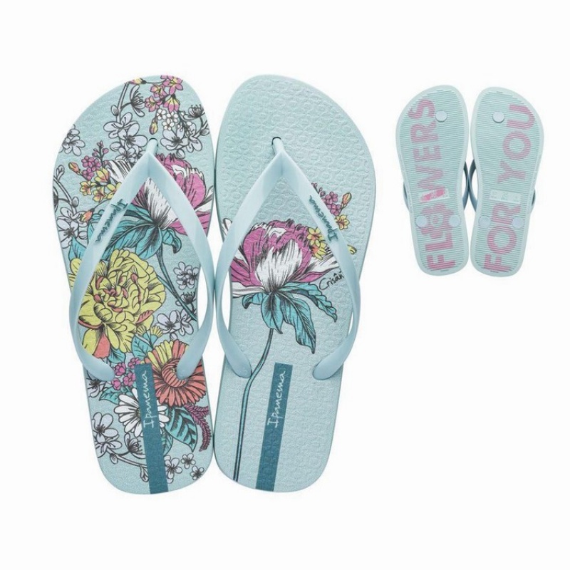 Blue Ipanema Botanicals Women's Flip Flops | XS0857123