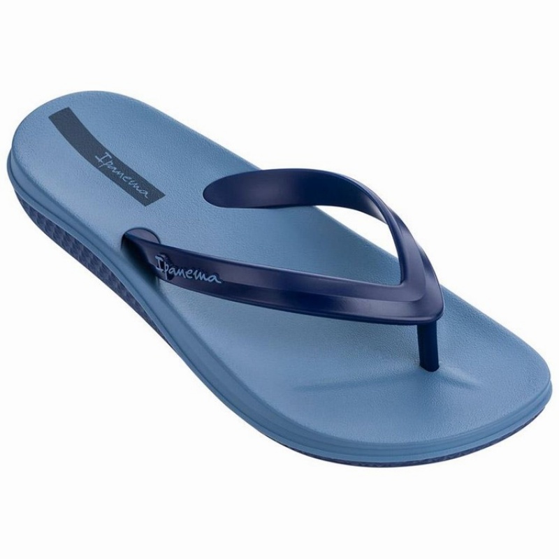 Blue / Navy Ipanema Ana Lapa Men's Flip Flops | RL6593084