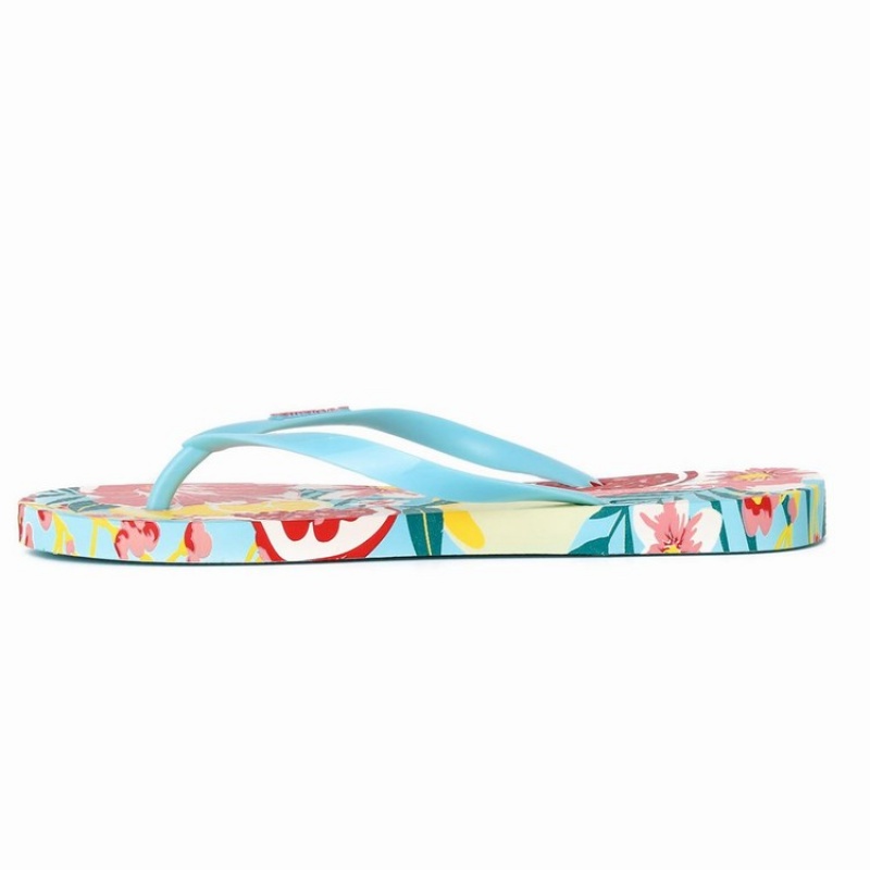 Blue / Red Ipanema I Love Sun Women's Flip Flops | JB4613780