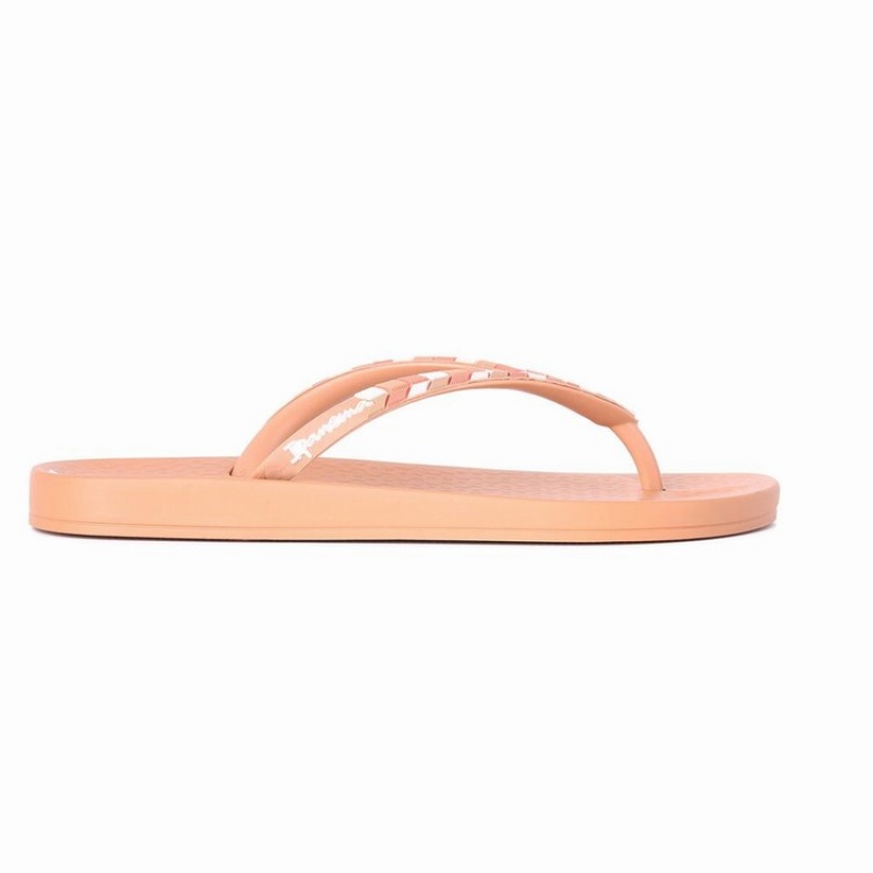 Brown Ipanema Ana Lovely X Women's Flip Flops | OS7624813