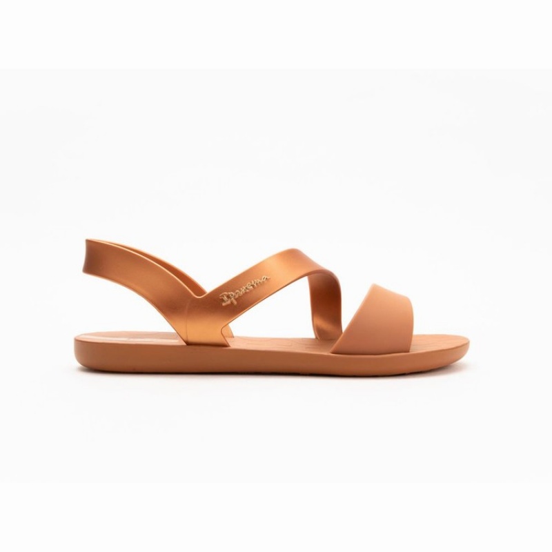 Brown Ipanema Vibe Women's Sandals | JP5428931