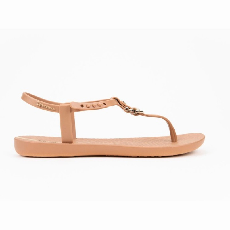 Brown / Gold Ipanema Lenny Locket Women's Sandals | TL4827036