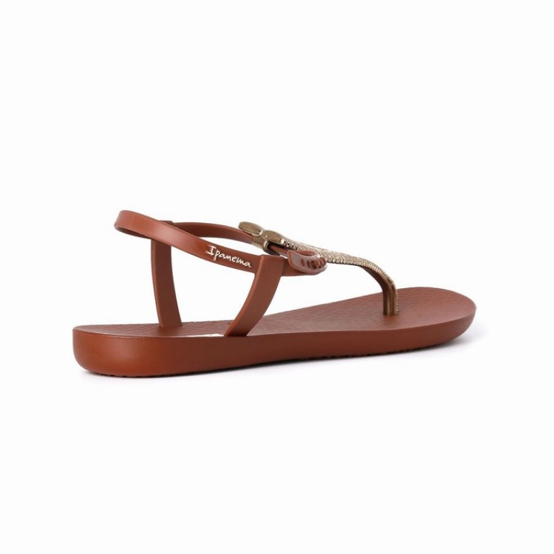 Brown / Gold Ipanema Ribba Women\'s Sandals | BD2540376