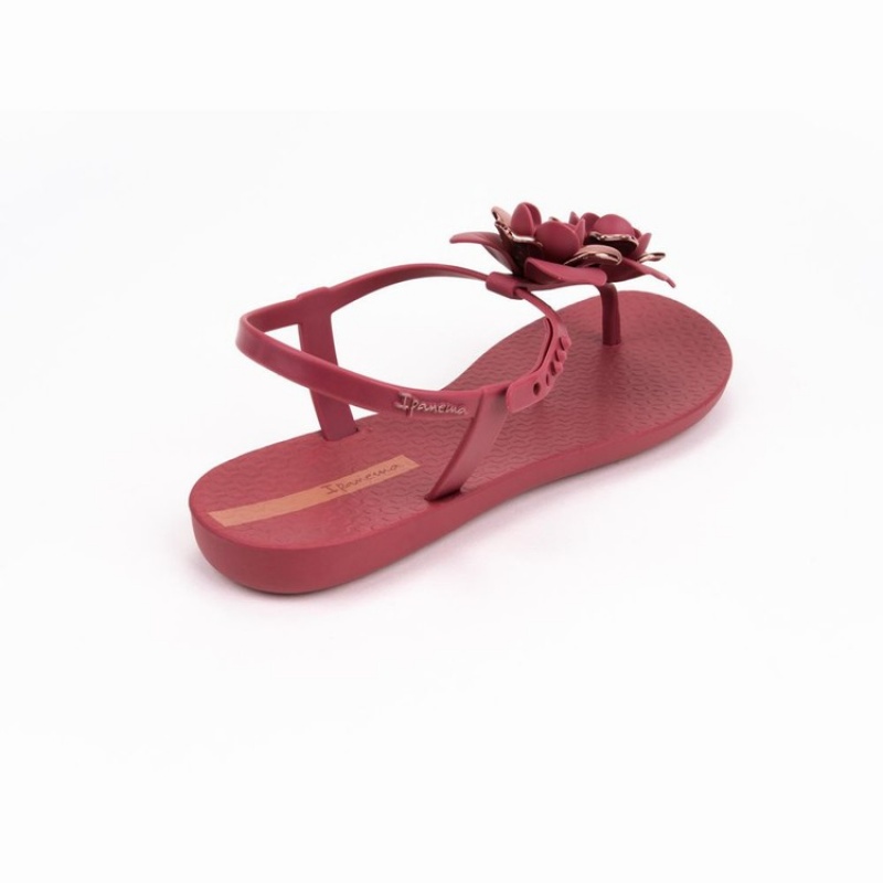 Burgundy Ipanema Floret Women's Sandals | ZU7358294