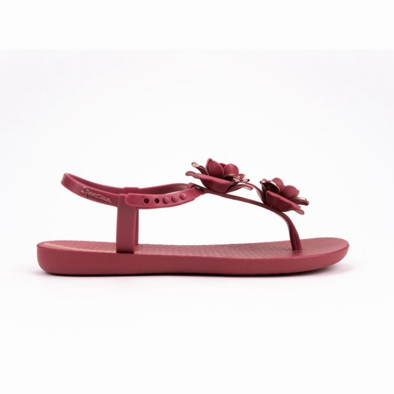 Burgundy Ipanema Floret Women's Sandals | ZU7358294