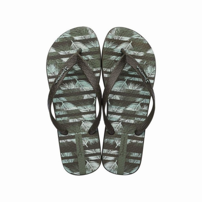 Green Ipanema Parati IV Ad Men's Flip Flops | TR9130274