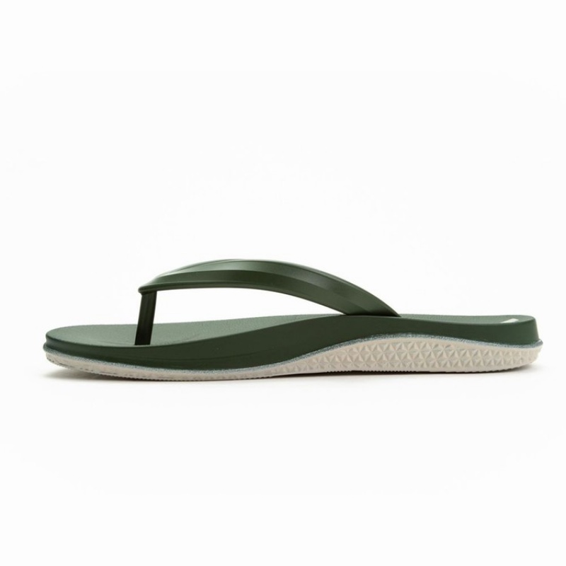 Green / Beige Ipanema Ana Lapa Men's Flip Flops | HX7405862