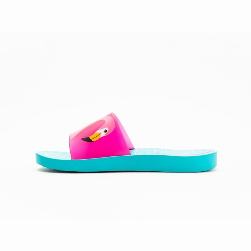 Green / Pink Ipanema Slippy Kids' Sandals | LG4587326