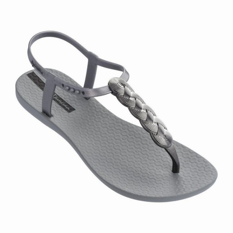 Grey Ipanema Charm VI Wave Women\'s Sandals | HO8375106