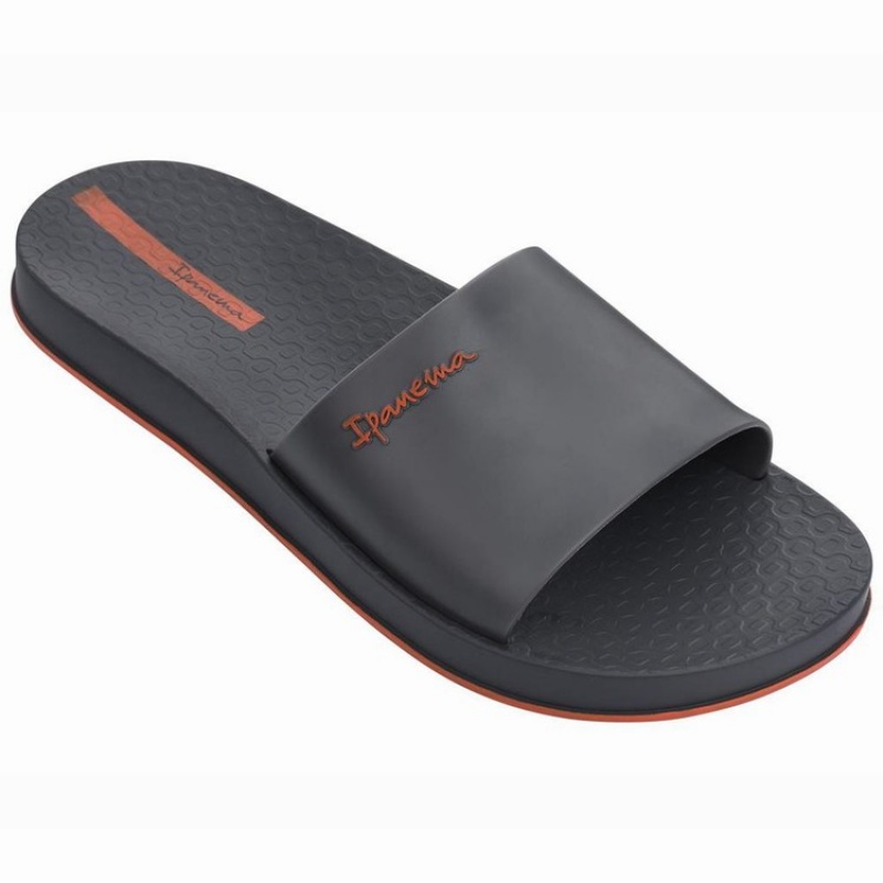 Grey Ipanema Glide Men's Slides | IN1536847