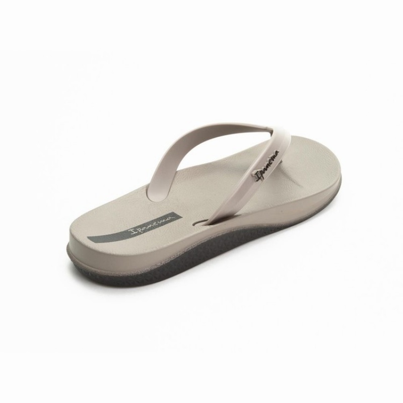 Grey / Black Ipanema Ana Lapa Men's Flip Flops | LK7802495