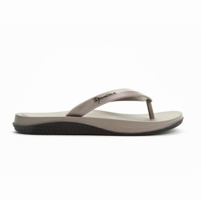 Grey / Black Ipanema Ana Lapa Men's Flip Flops | LK7802495