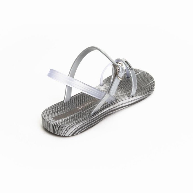 Grey / Silver Ipanema Suzi Print Women's Sandals | KH8973642