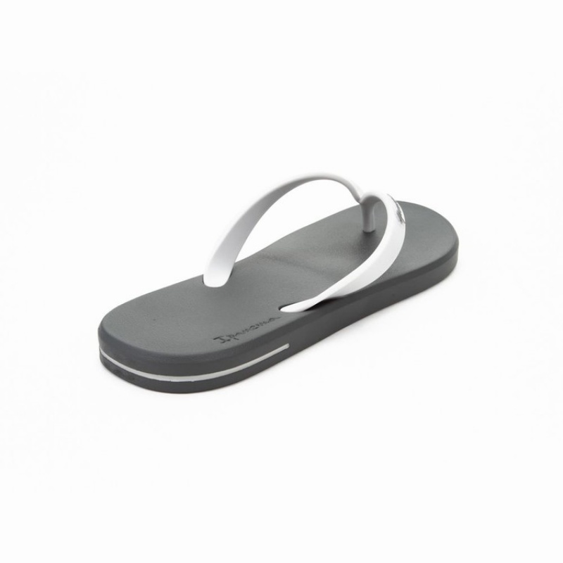 Grey / White Ipanema Posto 10 Men's Flip Flops | FR4192356