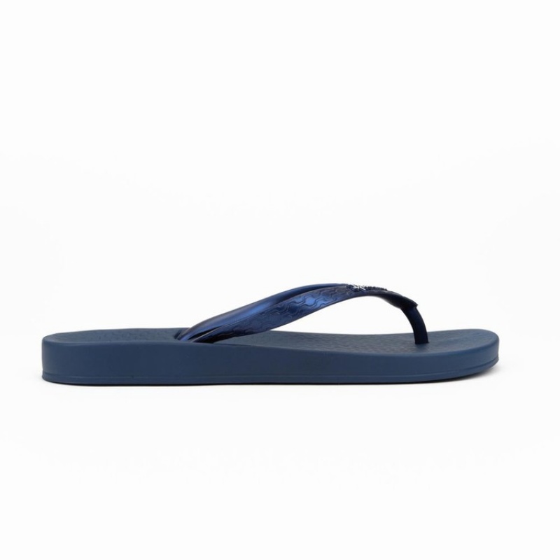 Navy Ipanema Ana Tan Women's Flip Flops | ZI6192347