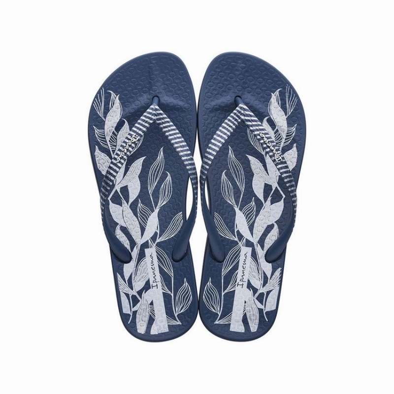 Navy Ipanema Anatomic Nature IV Women's Flip Flops | BT3905274