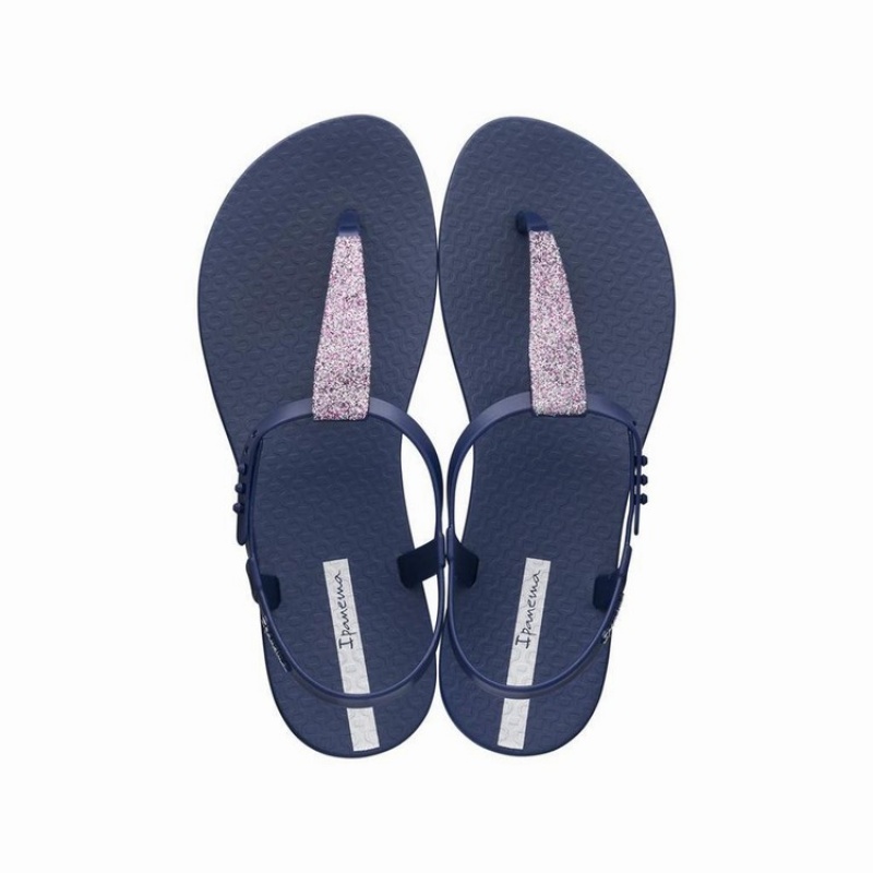 Navy Ipanema Class Pop II Women\'s Sandals | RN6795821