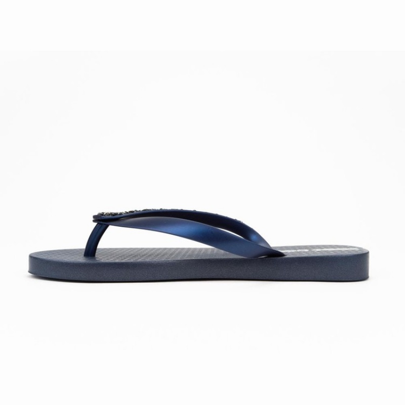 Navy Ipanema Pebble Women's Flip Flops | NM0654819