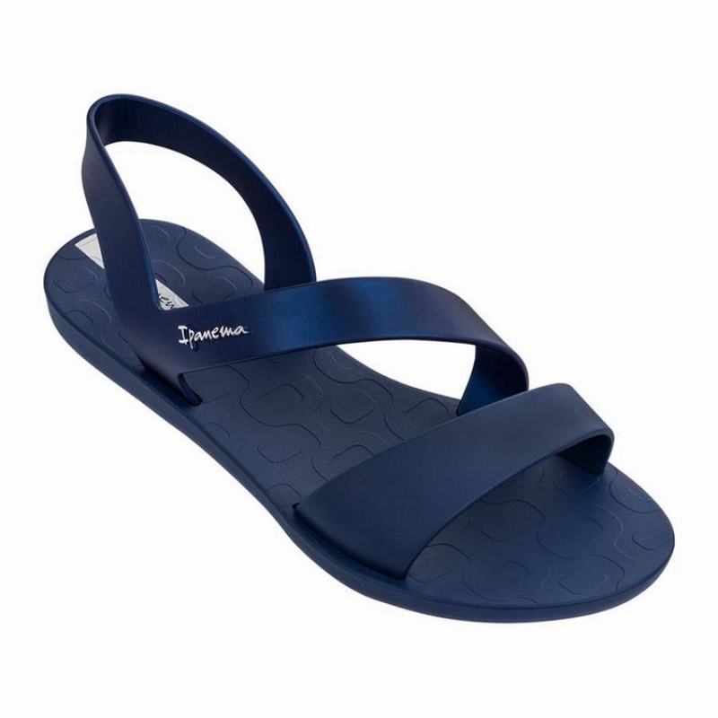 Navy Ipanema Vibe Women's Sandals | LX5489326