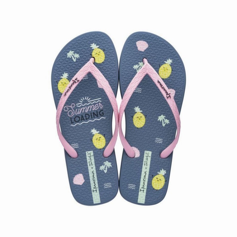 Navy / Pink Ipanema Mr. Wonderful II Women's Flip Flops | GT2753610