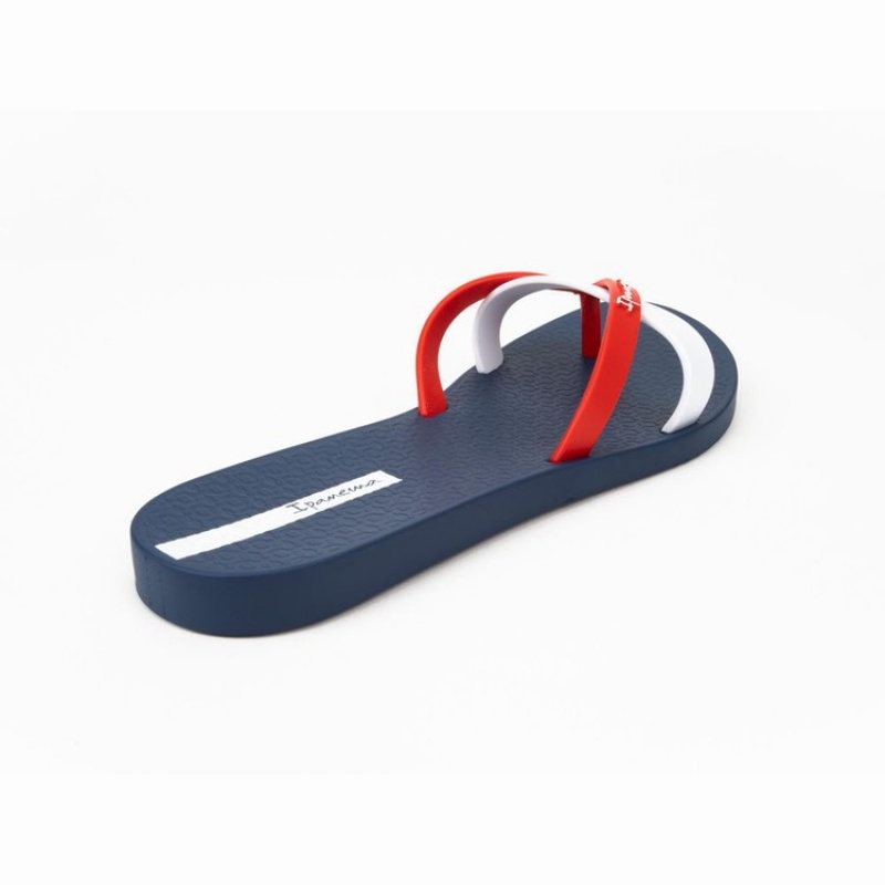 Navy / Red / White Ipanema Kirei Women's Flip Flops | KH4128796