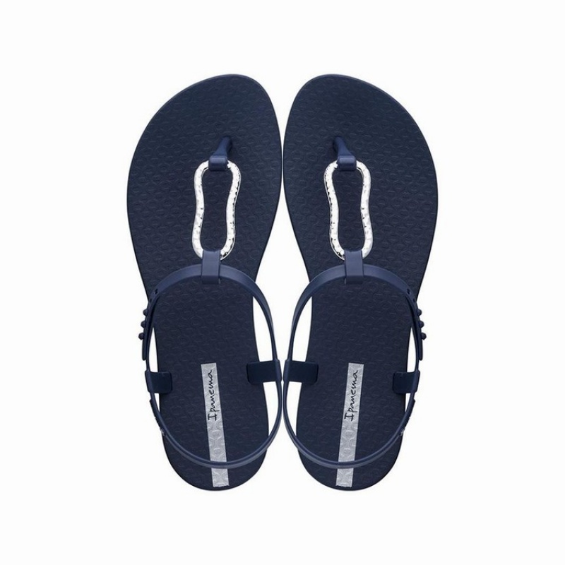 Navy / Silver Ipanema Class Mood Women\'s Sandals | OV1302694