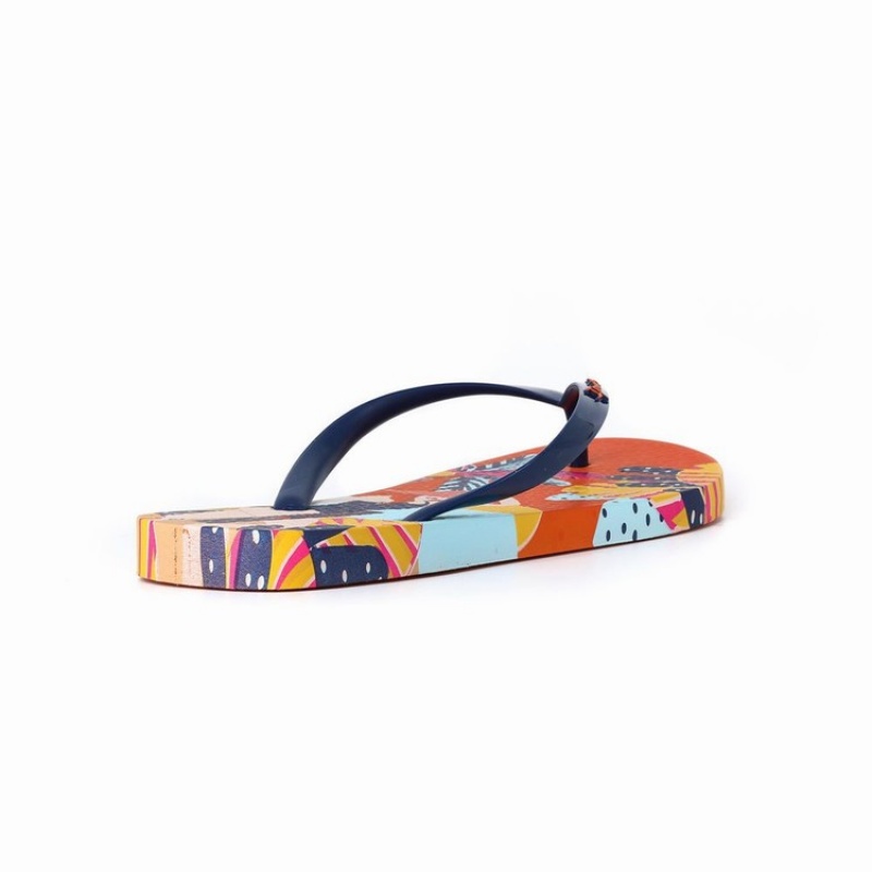 Orange / Blue Ipanema I Love Sun Women's Flip Flops | CO9847062