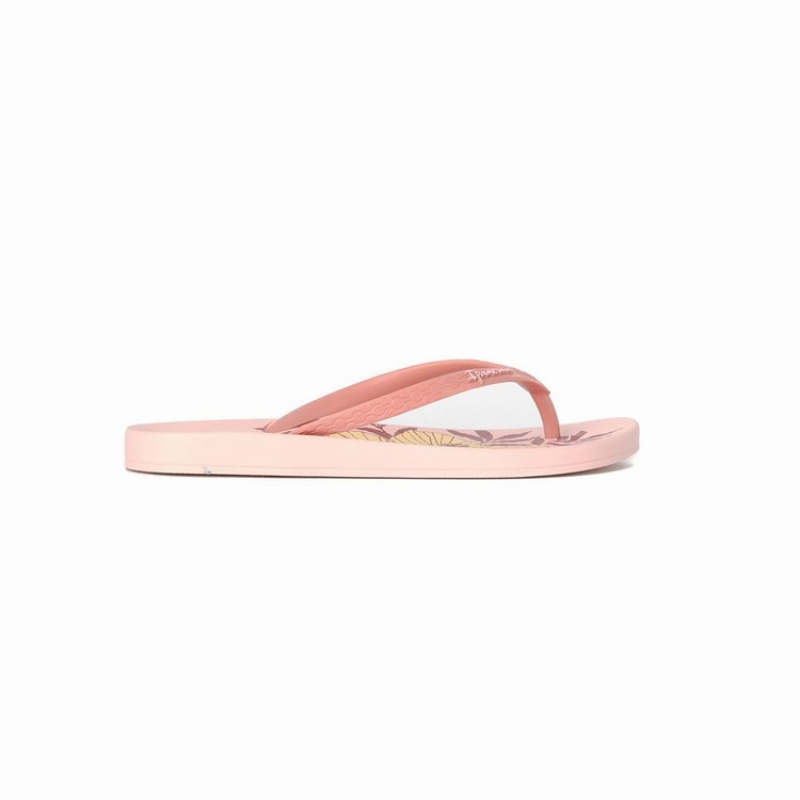 Pink Ipanema Ana Hibiscus Women's Flip Flops | CP4567182