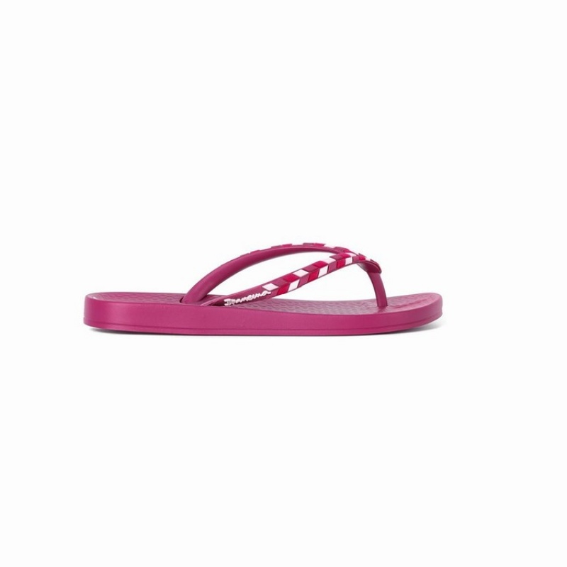 Pink Ipanema Ana Lovely X Women's Flip Flops | WY7193284