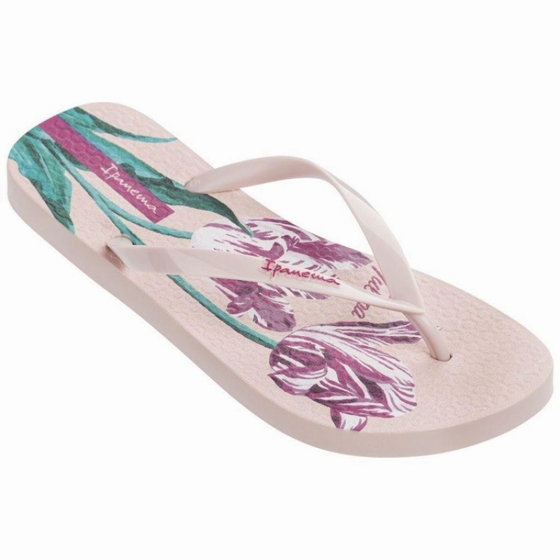 Pink Ipanema Botanicals Women\'s Flip Flops | GD6238904