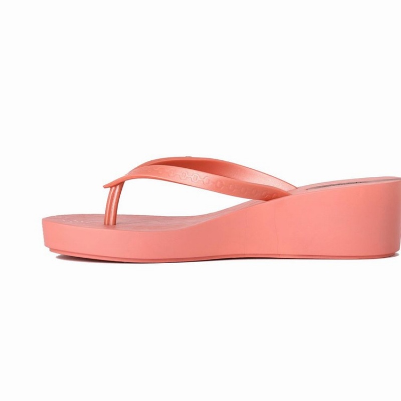 Pink Ipanema Daisy Wedge Women\'s Flip Flops | RI7681395