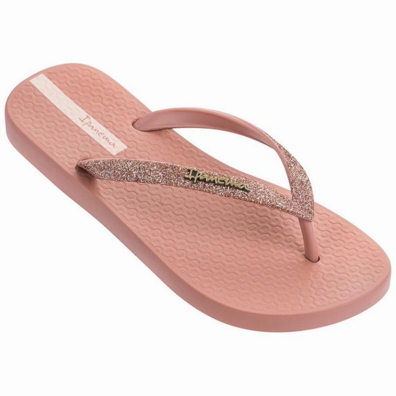 Pink Ipanema Glitter II Women's Flip Flops | AI2786043