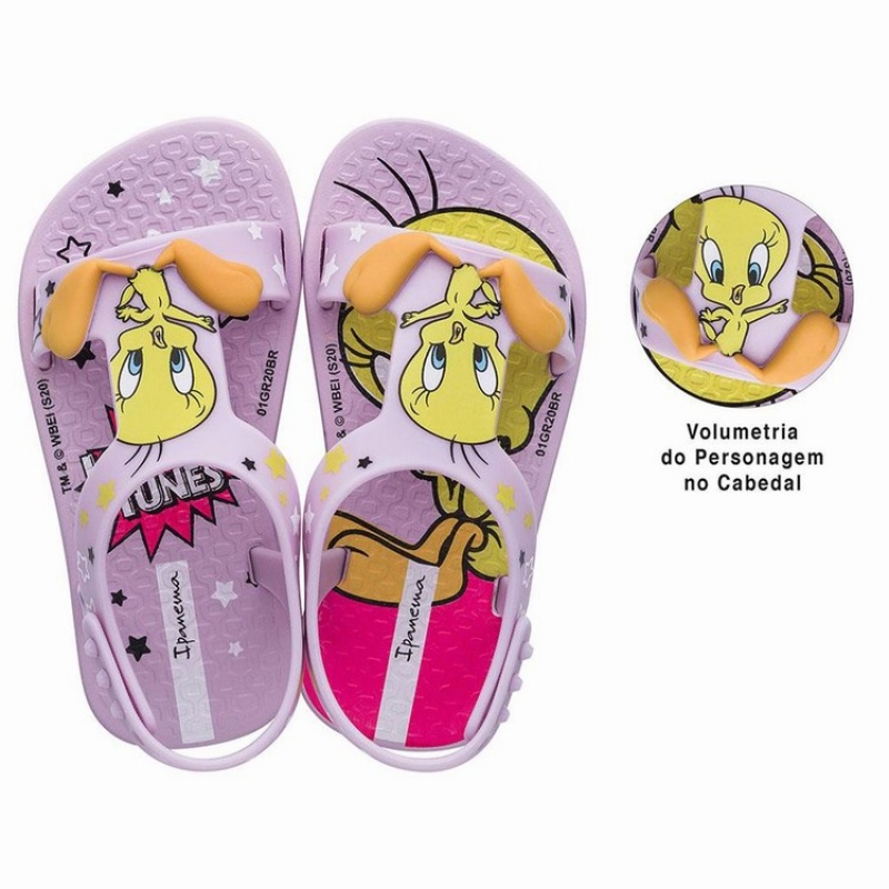 Pink Ipanema Looney Tunes Baby Sandals | CQ8734216