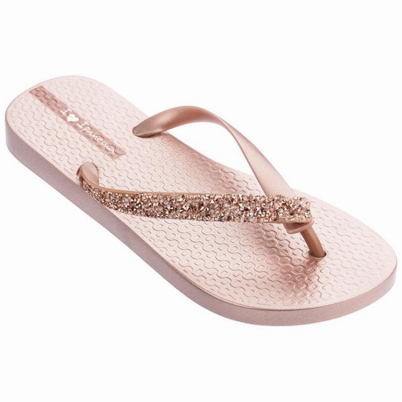 Pink Ipanema Pebble Women's Flip Flops | JN3290647