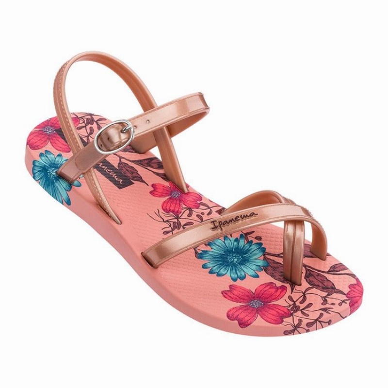 Pink / Beige Ipanema Suzi Print II Kids' Sandals | AN5342796