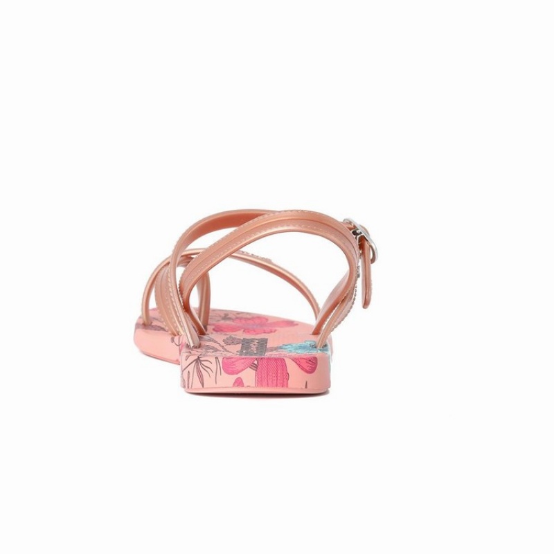 Pink / Beige Ipanema Suzi Print II Kids' Sandals | AN5342796