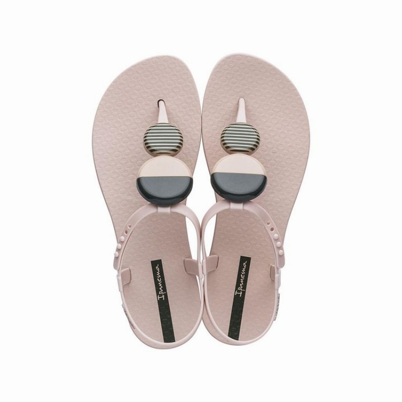 Pink / Black Ipanema Ella Women's Sandals | OX8394756