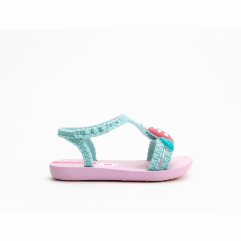 Pink / Green Ipanema Buggy Baby Sandals | VR0356481