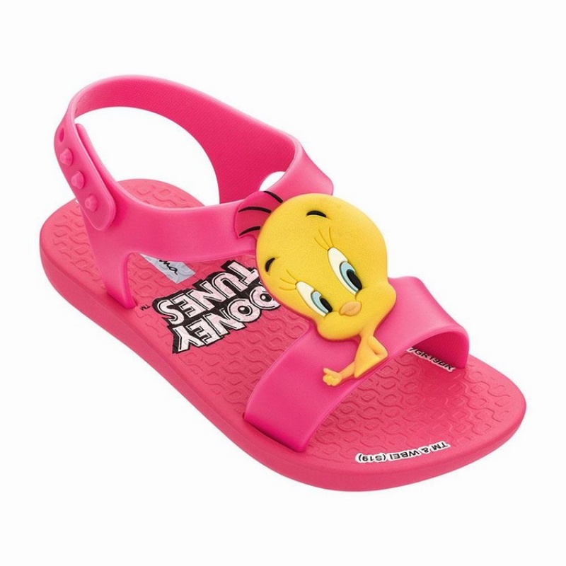 Pink / Yellow Ipanema Looney Tunes Baby Sandals | JG0542718