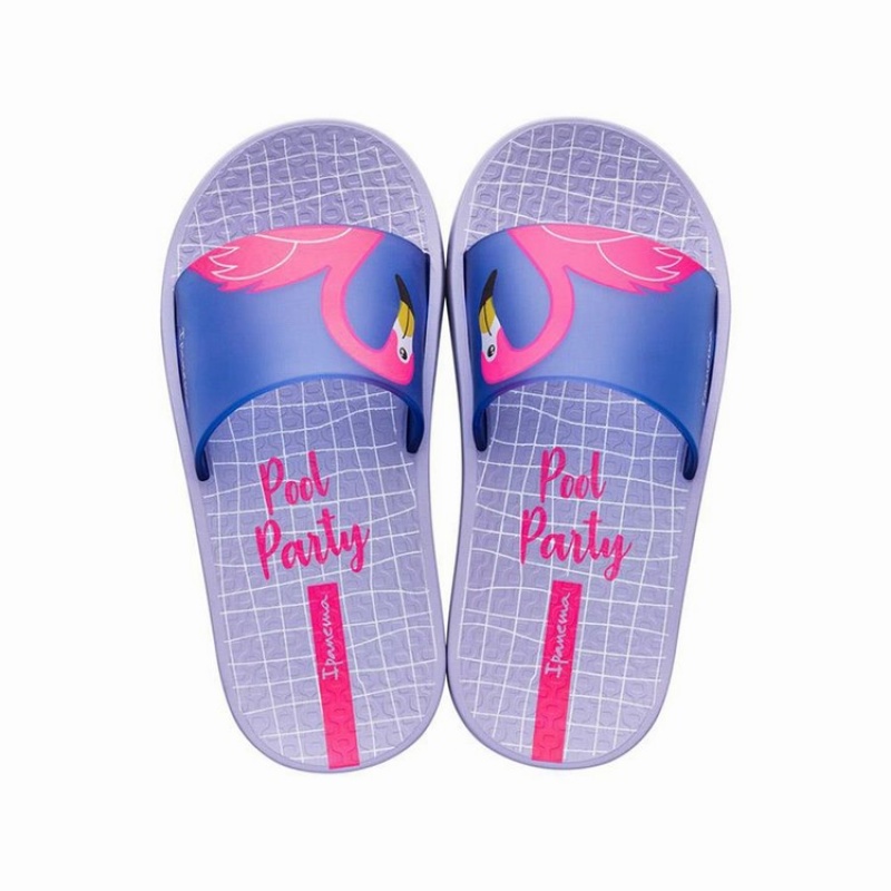 Purple / Blue Ipanema Slippy Kids' Sandals | EC9371428