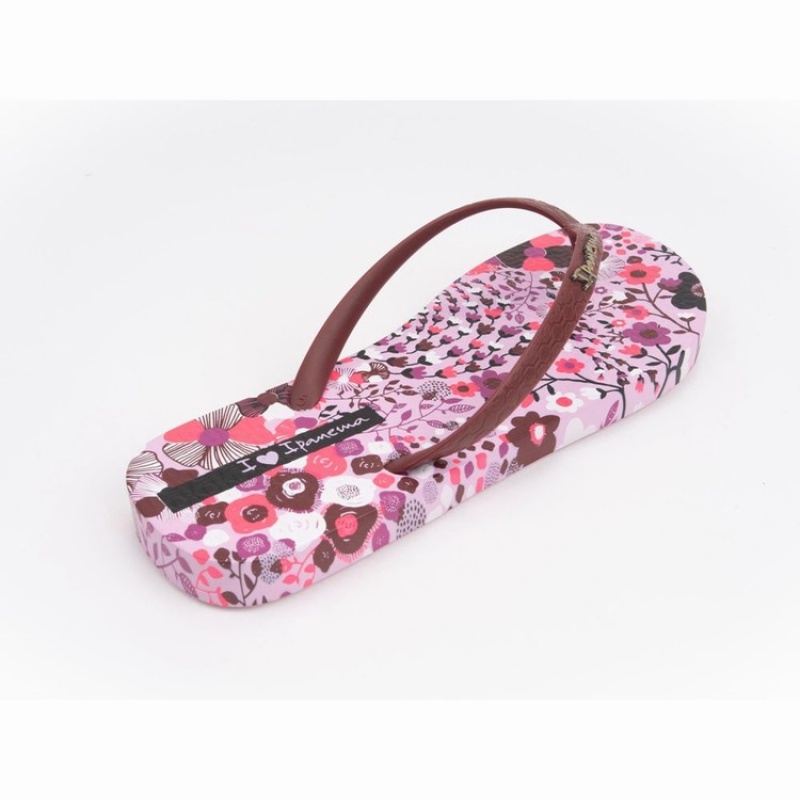 Purple / Burgundy Ipanema Pop Women's Flip Flops | EF4615308