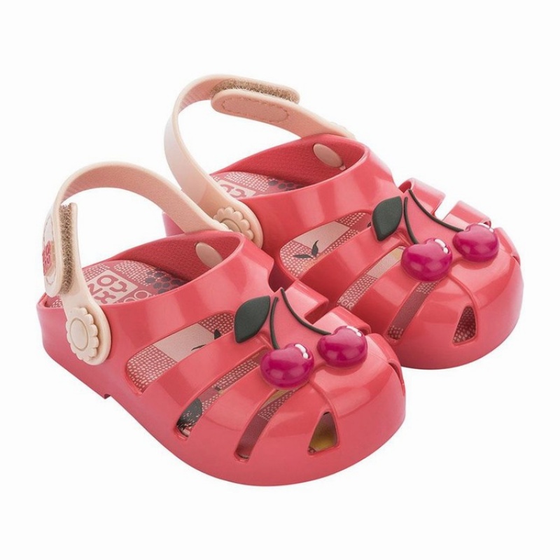 Red / Pink Ipanema Frutinhas Babush Baby Sandals | TA9062837