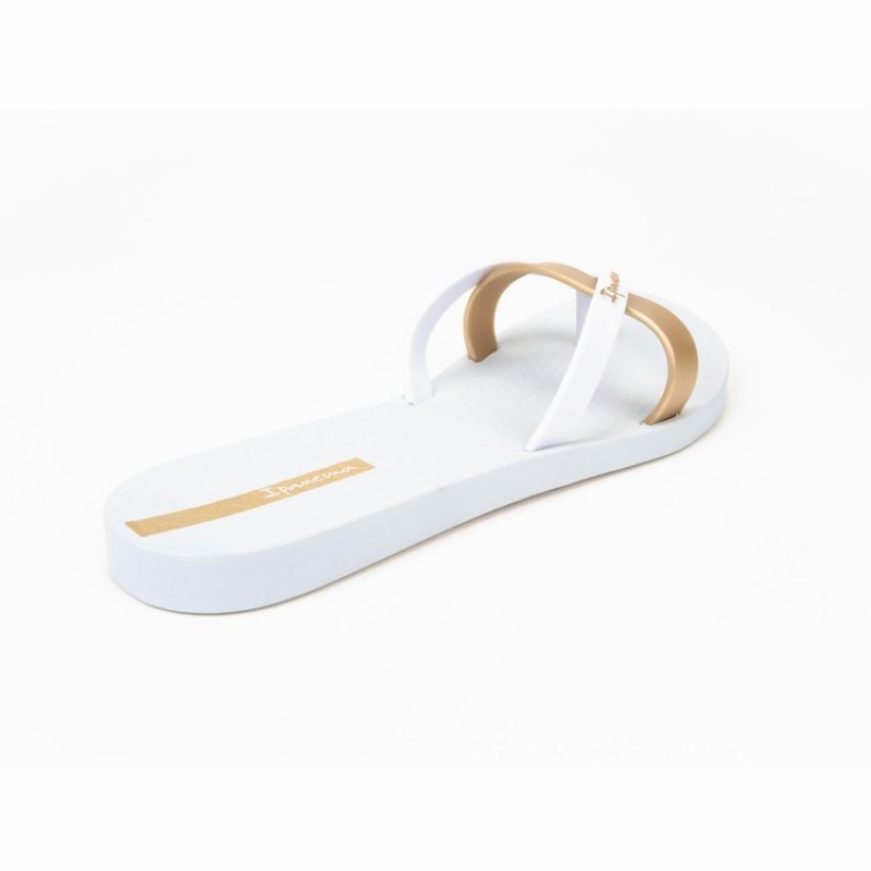 White / Gold Ipanema Kirei Women's Flip Flops | CS6708531