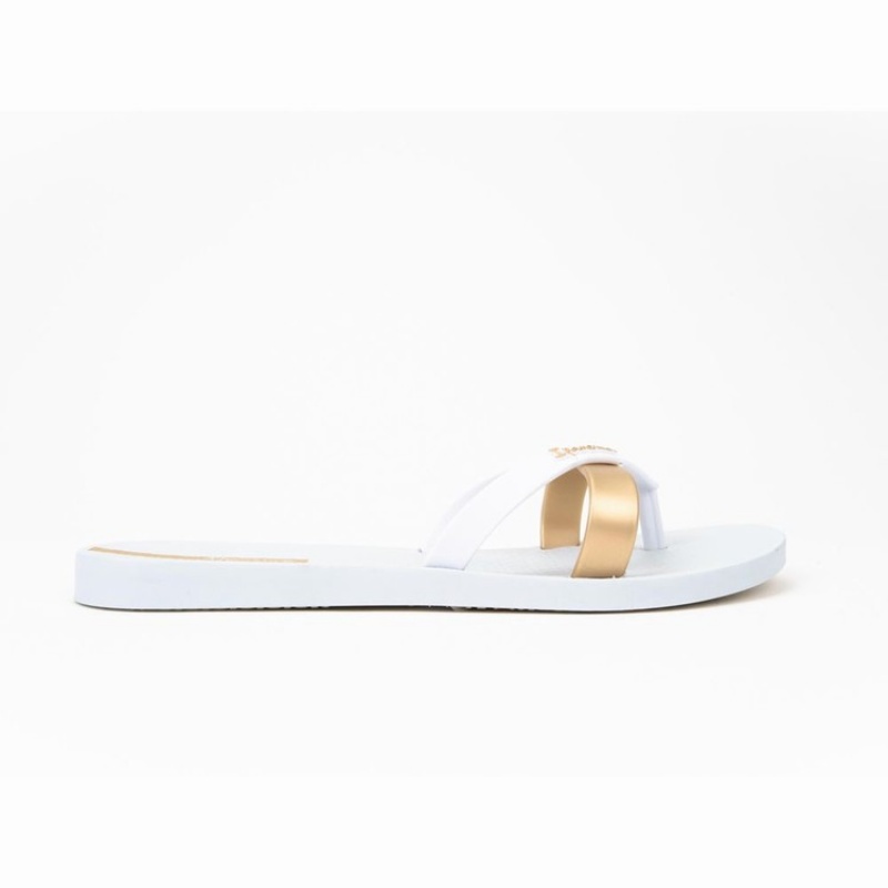 White / Gold Ipanema Kirei Women's Flip Flops | CS6708531