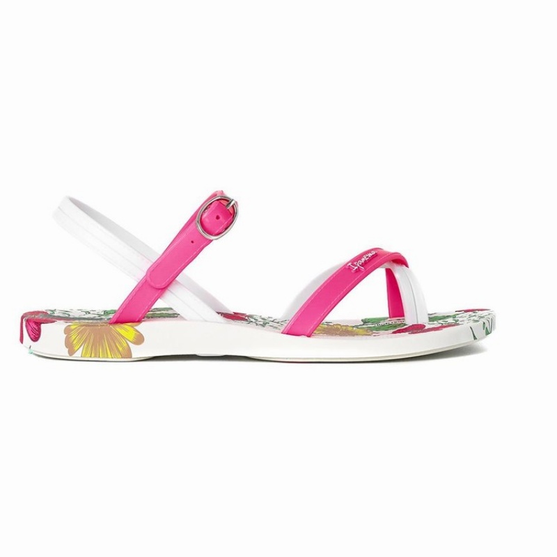 White / Pink Ipanema Suzi Print II Kids' Sandals | QP8026179